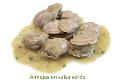 Almejas en salsa verde 