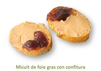 micuit de foie gras con confitura 