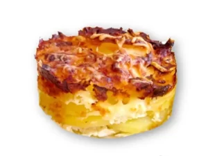 Dauphinois de patatas, queso y nata