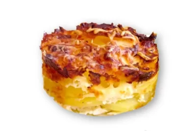 Dauphinois de patatas, queso y nata